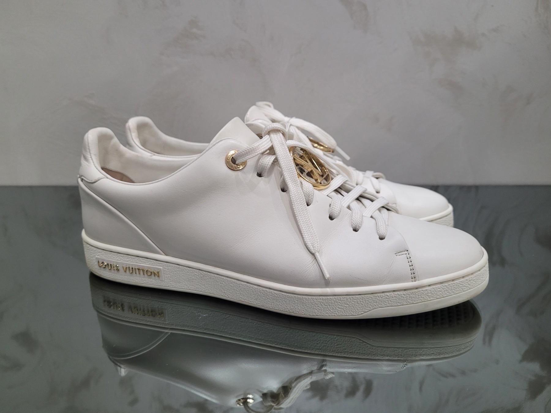 Louis Vuitton Frontrow Leder Sneakers - Größe 38.5 (40) Damen im Angebot
