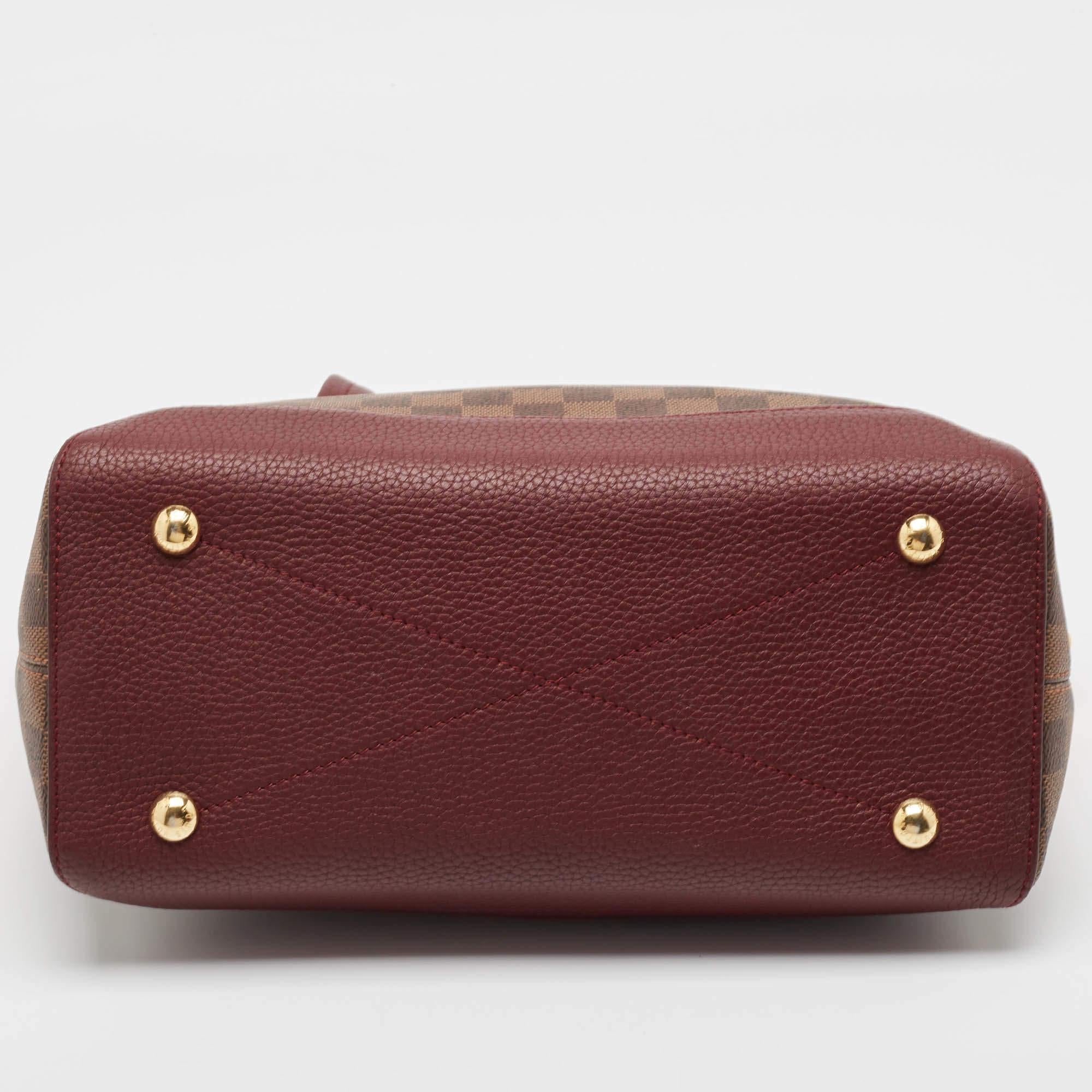 Louis Vuitton Fuchsia Damier Ebene Canvas Hyde Park Bag 3