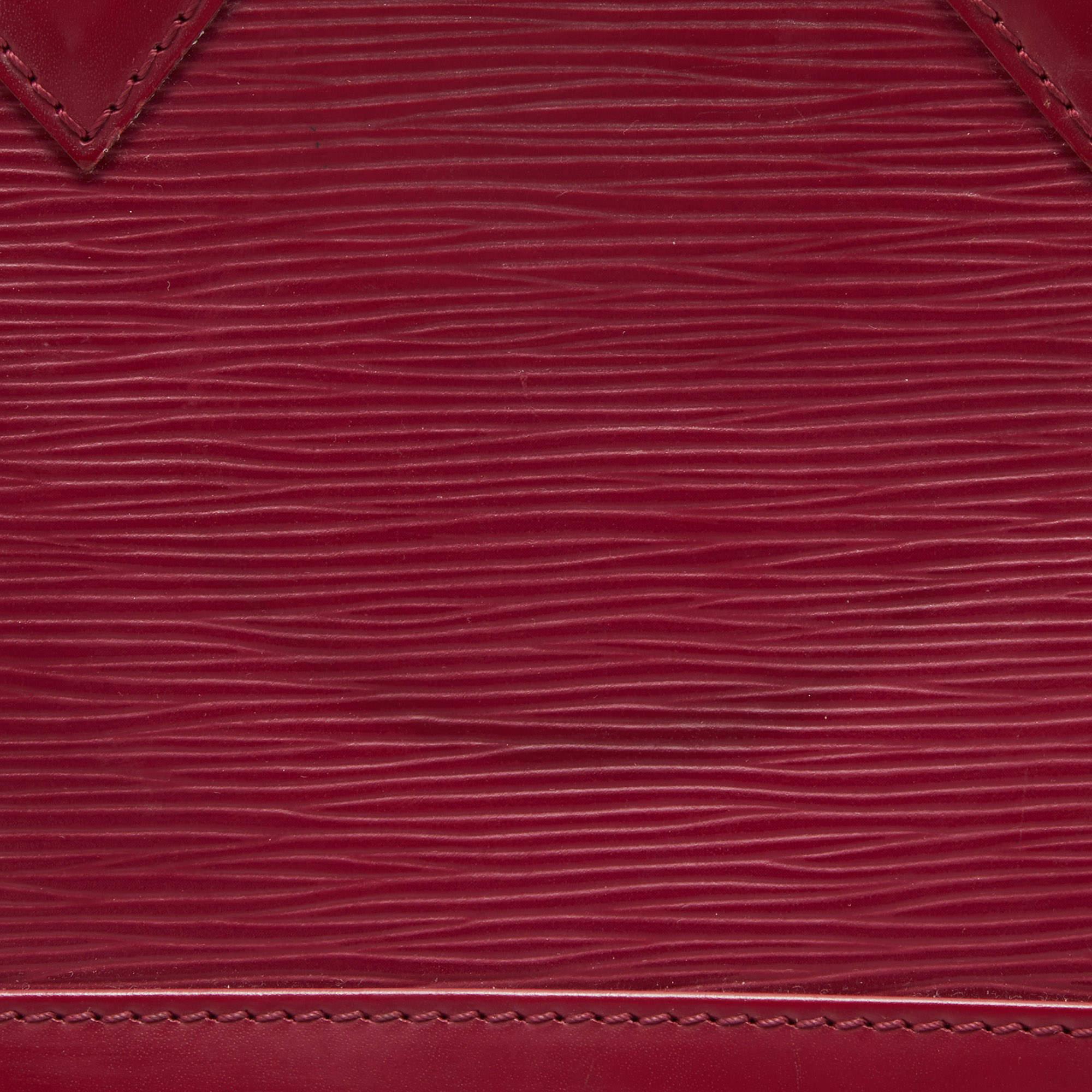 Louis Vuitton Fuchsia Epi Leather Alma BB Bag 5