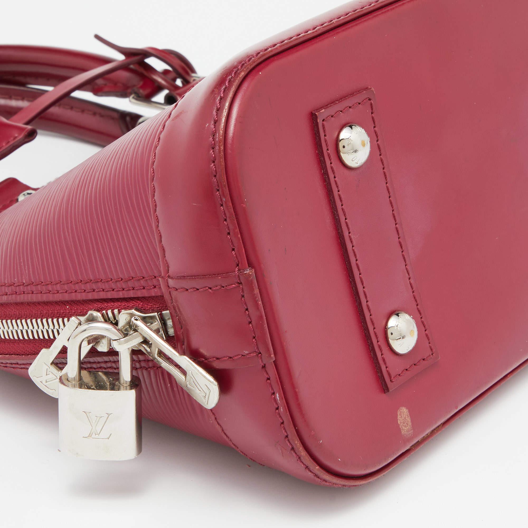 Louis Vuitton Fuchsia Epi Leather Alma BB Bag 6