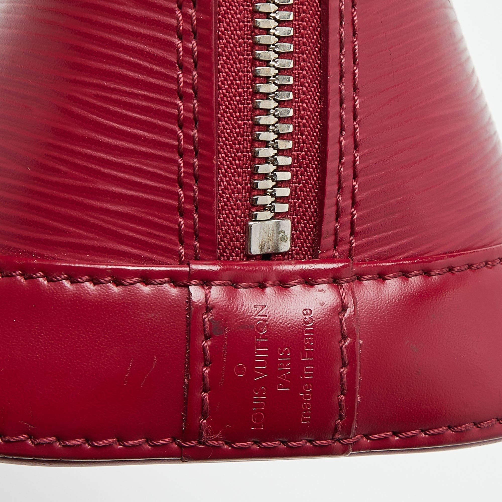 Louis Vuitton Fuchsia Epi Leather Alma BB Bag 7
