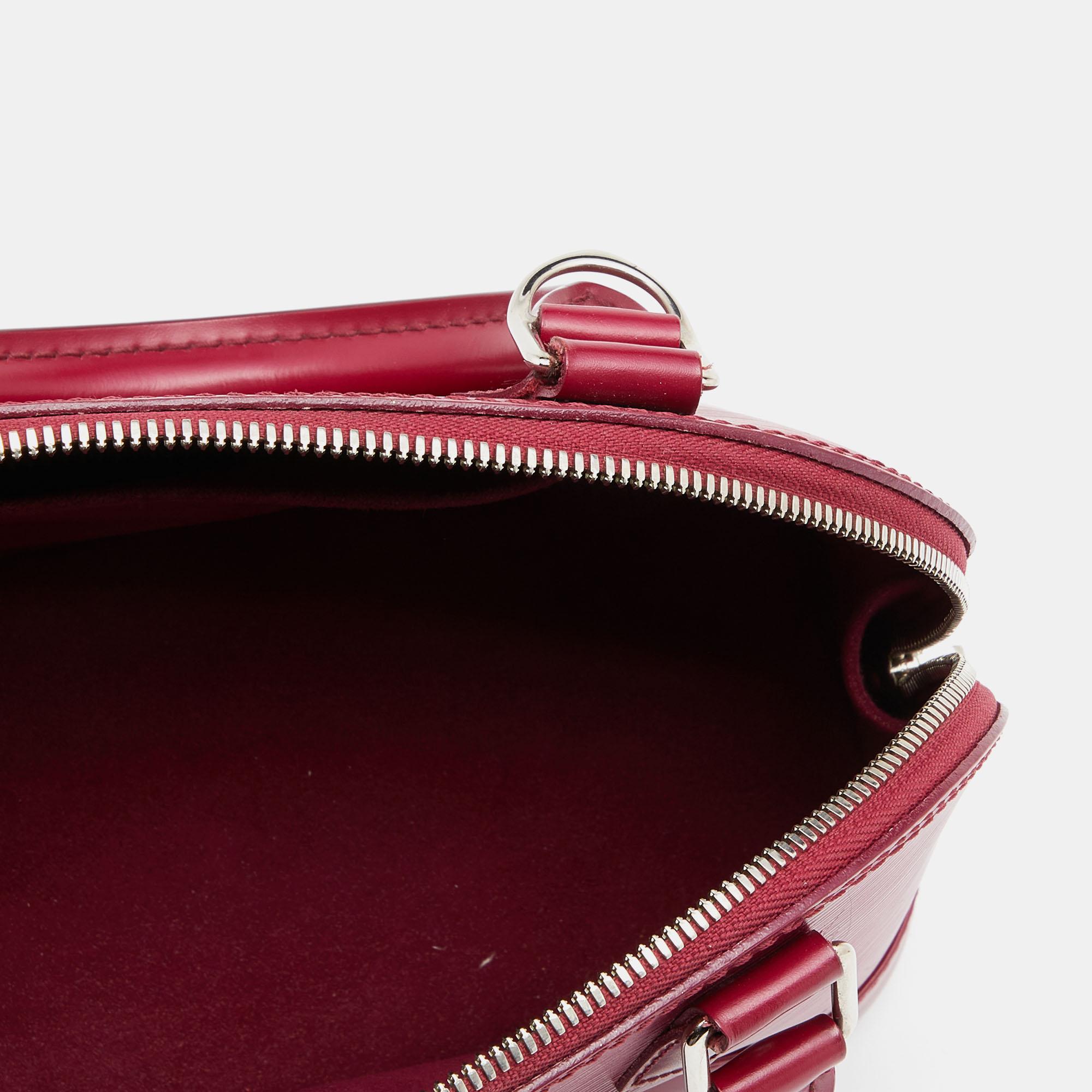 Louis Vuitton Fuchsia Epi Leather Alma BB Bag 4