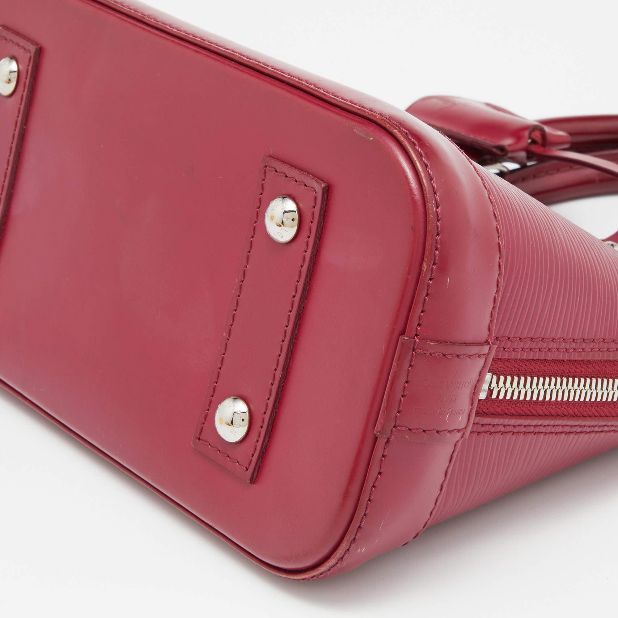 Louis Vuitton Fuchsia Epi Leather Alma BB Bag 7