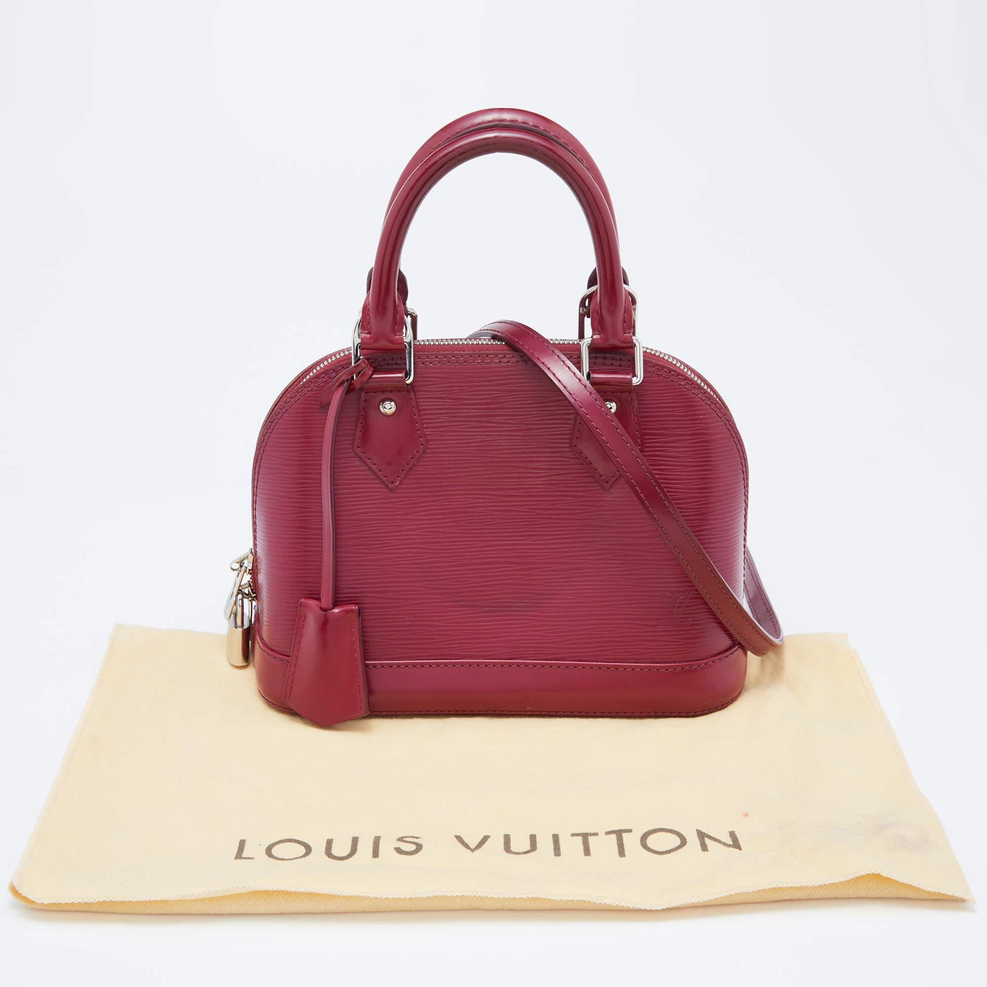Louis Vuitton Fuchsia Epi Leather Alma BB Bag 10