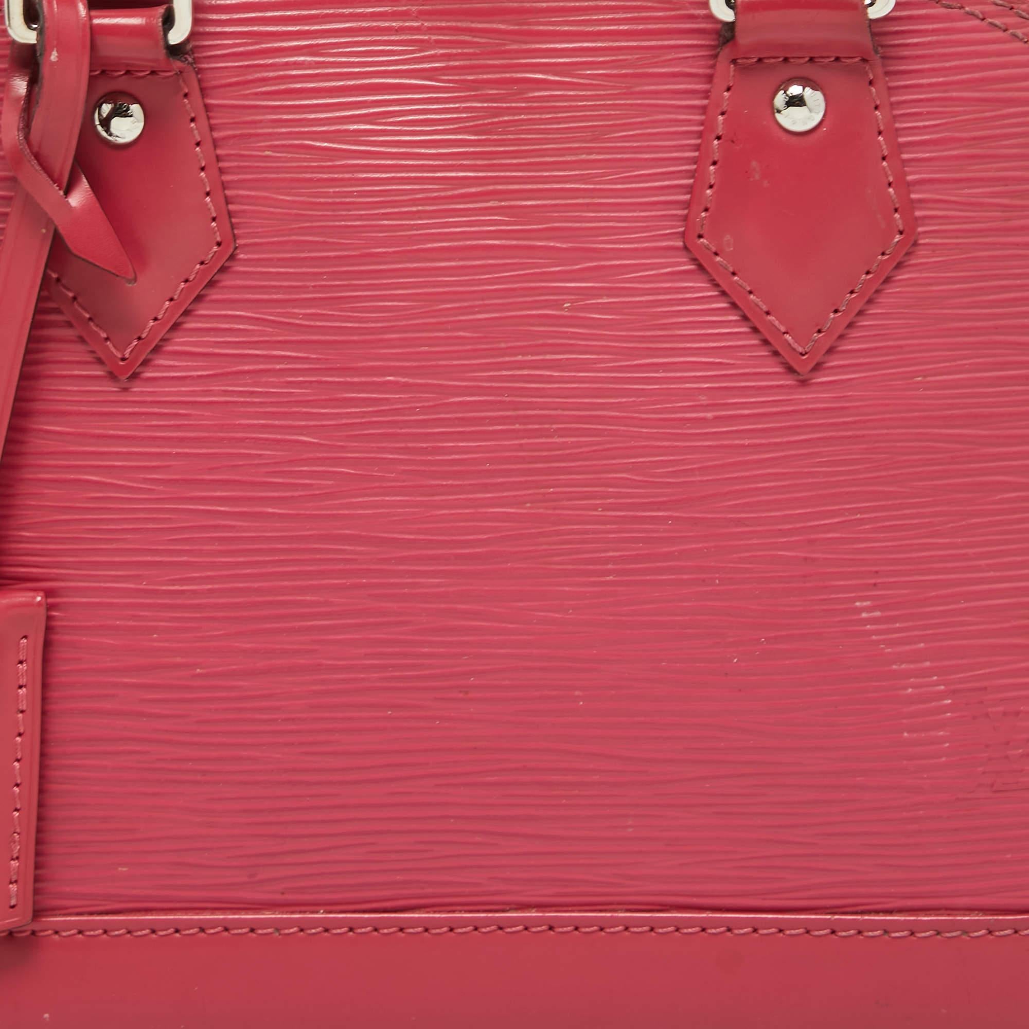 Louis Vuitton Fuchsia Epi Leather Alma BB Bag 15