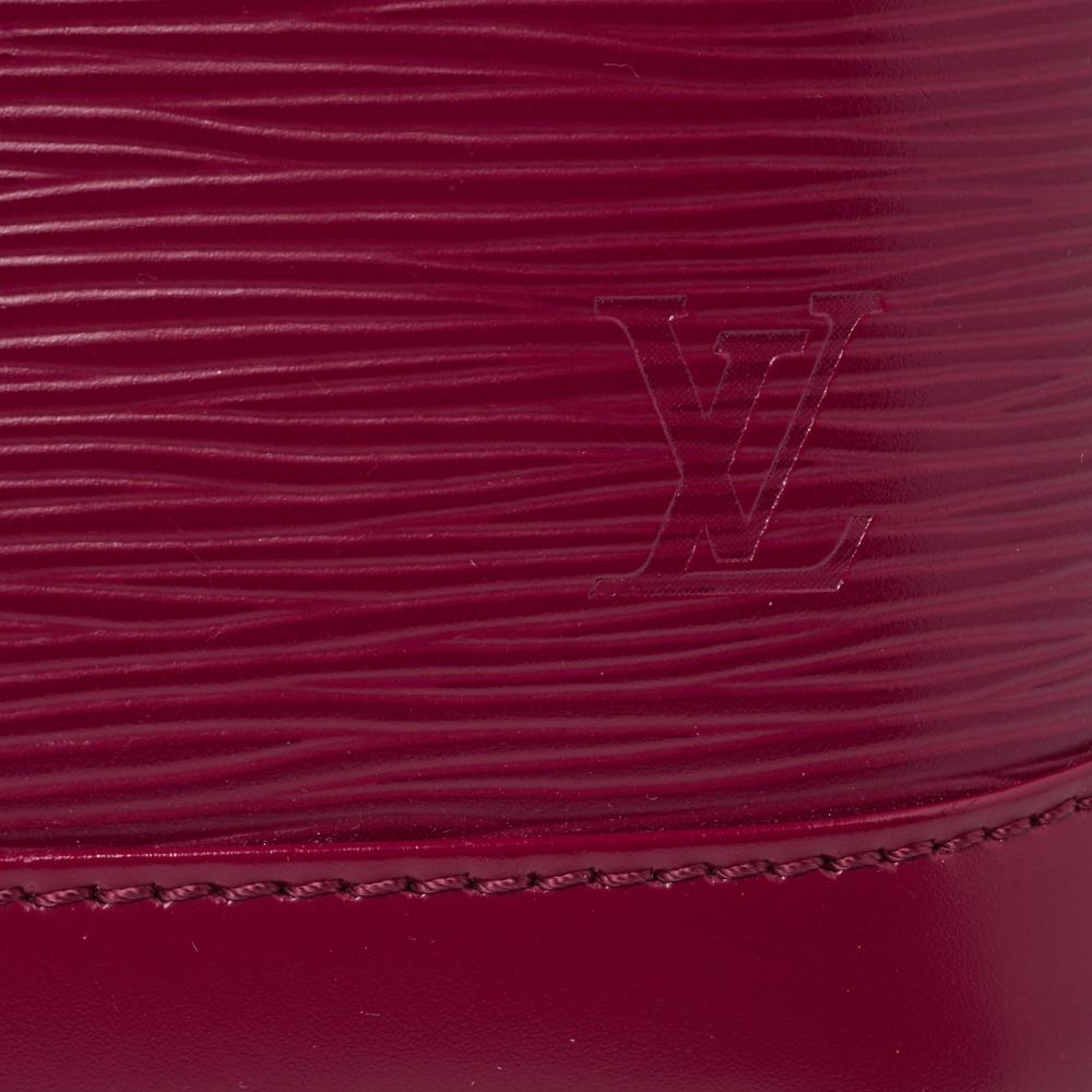 Red Louis Vuitton Fuchsia Epi Leather Alma BB Bag