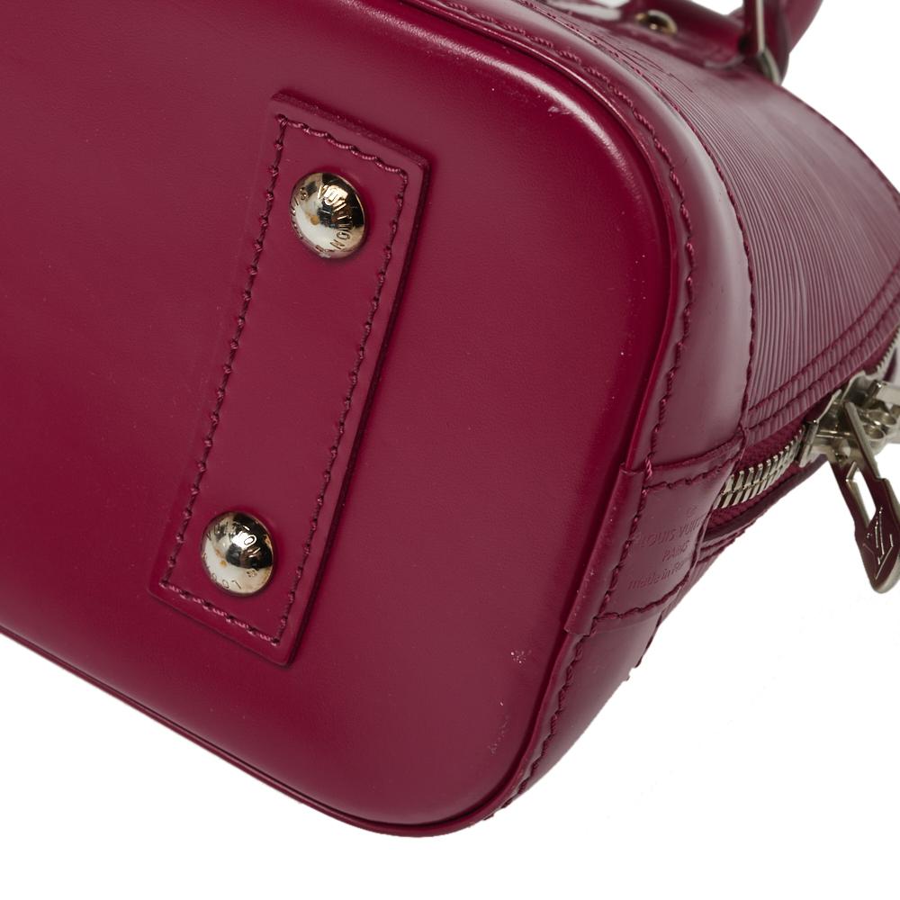 Louis Vuitton Fuchsia Epi Leather Alma BB Bag 1