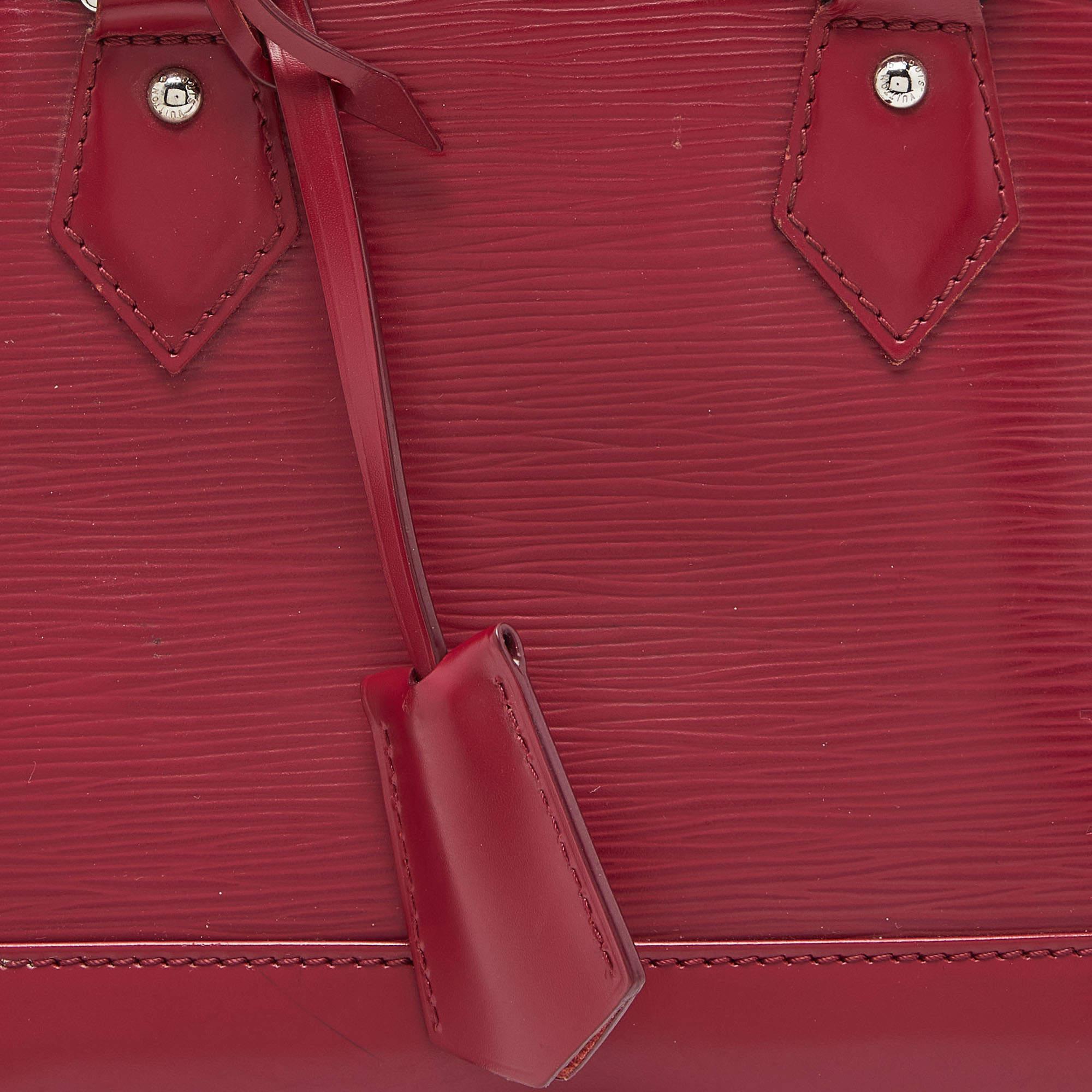 Louis Vuitton Fuchsia Epi Leather Alma BB Bag 5