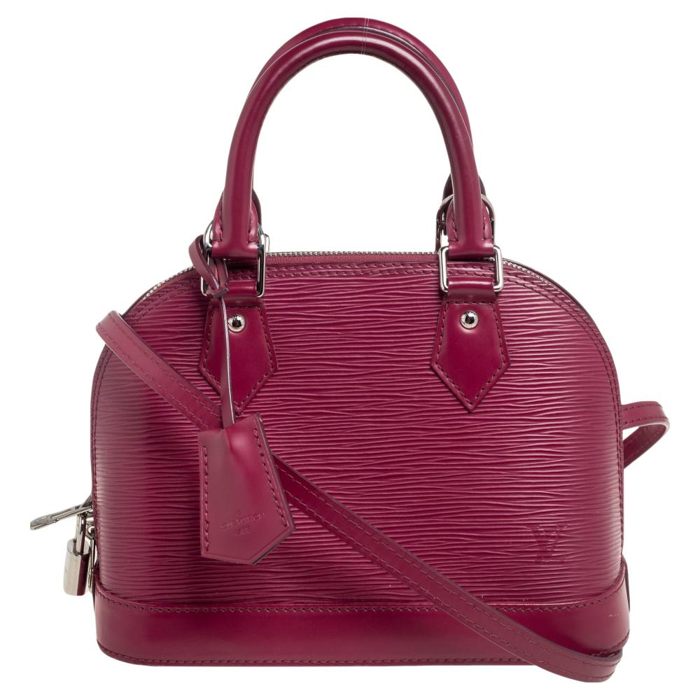 Louis Vuitton Fuchsia Epi Leather Alma BB Bag For Sale at 1stDibs