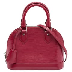 Used Louis Vuitton Fuchsia Epi Leather Alma BB Bag
