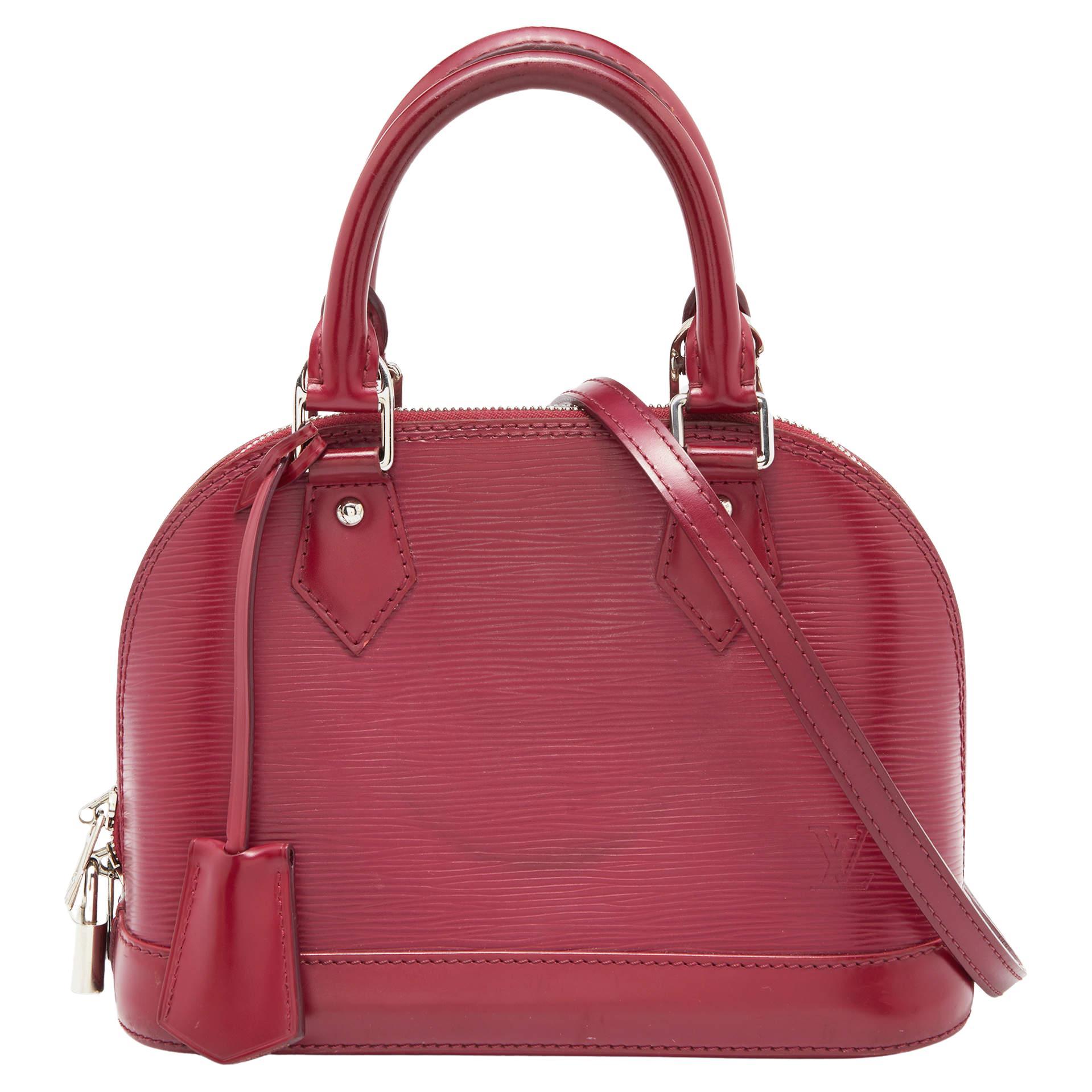 Louis Vuitton Fuchsia EPI Leather Alma Bb Bag