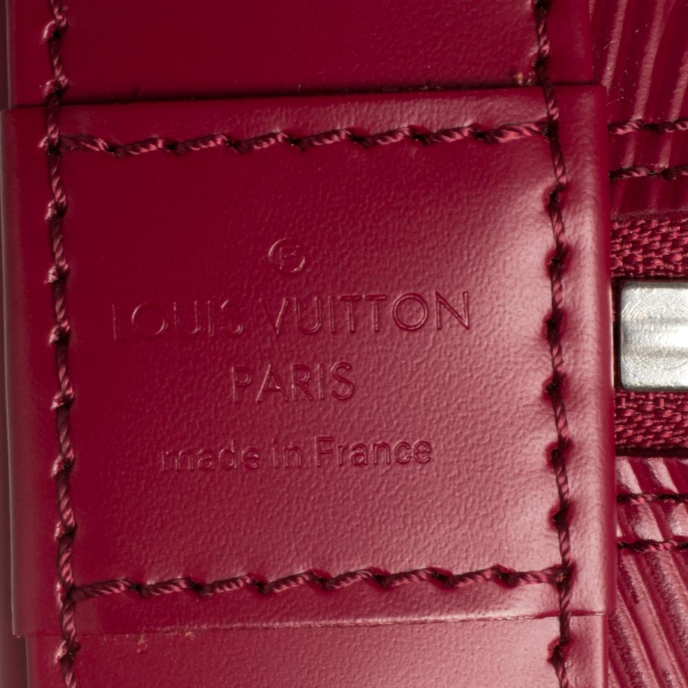 Louis Vuitton Fuchsia Epi Leather Alma GM Bag 6