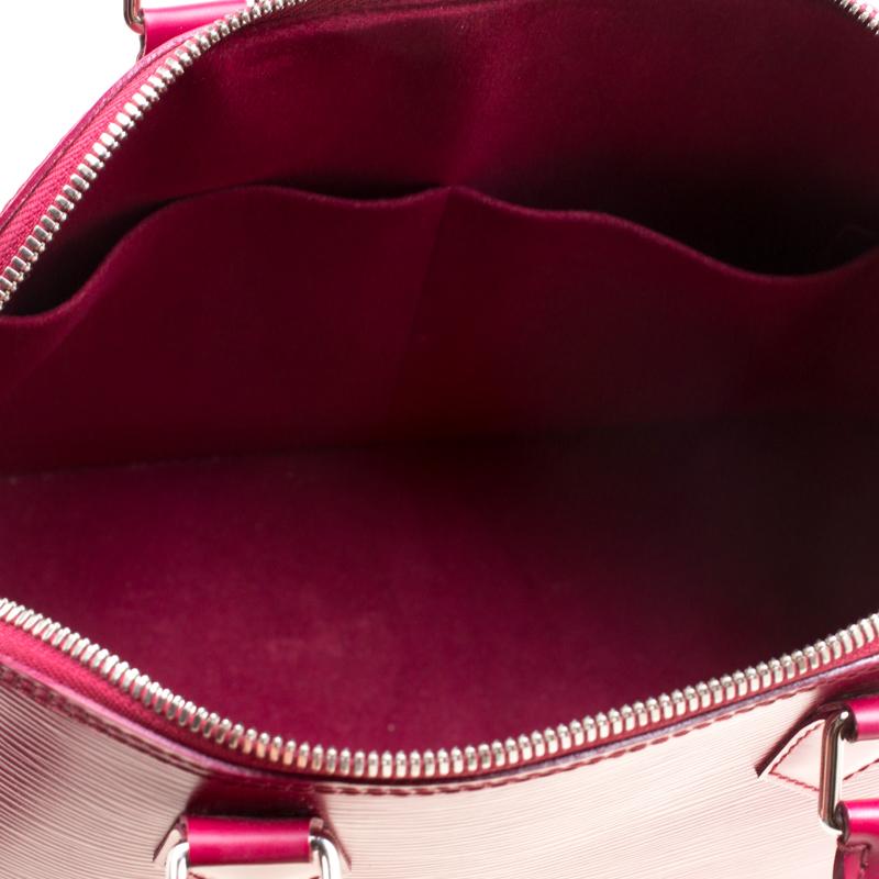 Louis Vuitton Fuchsia Epi Leather Alma PM Bag 5