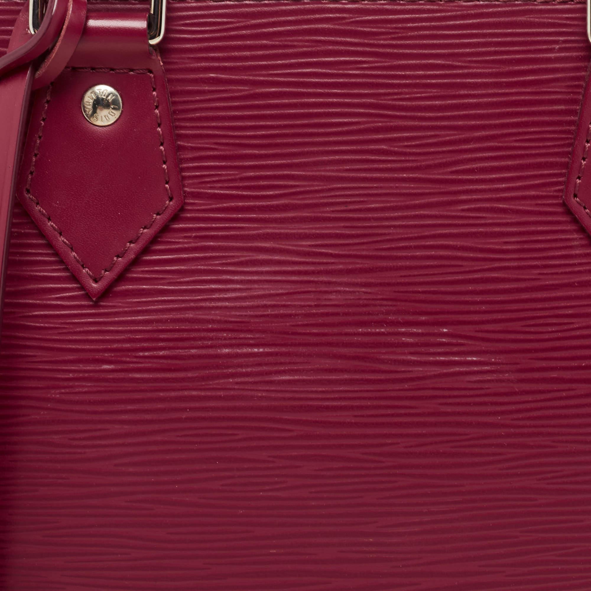 Louis Vuitton Fuchsia Epi Leather Alma PM Bag For Sale 6
