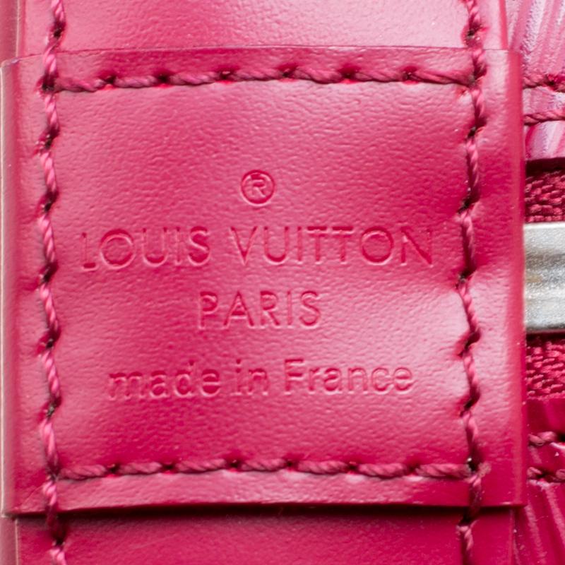 Louis Vuitton Fuchsia Epi Leather Alma PM Bag 6