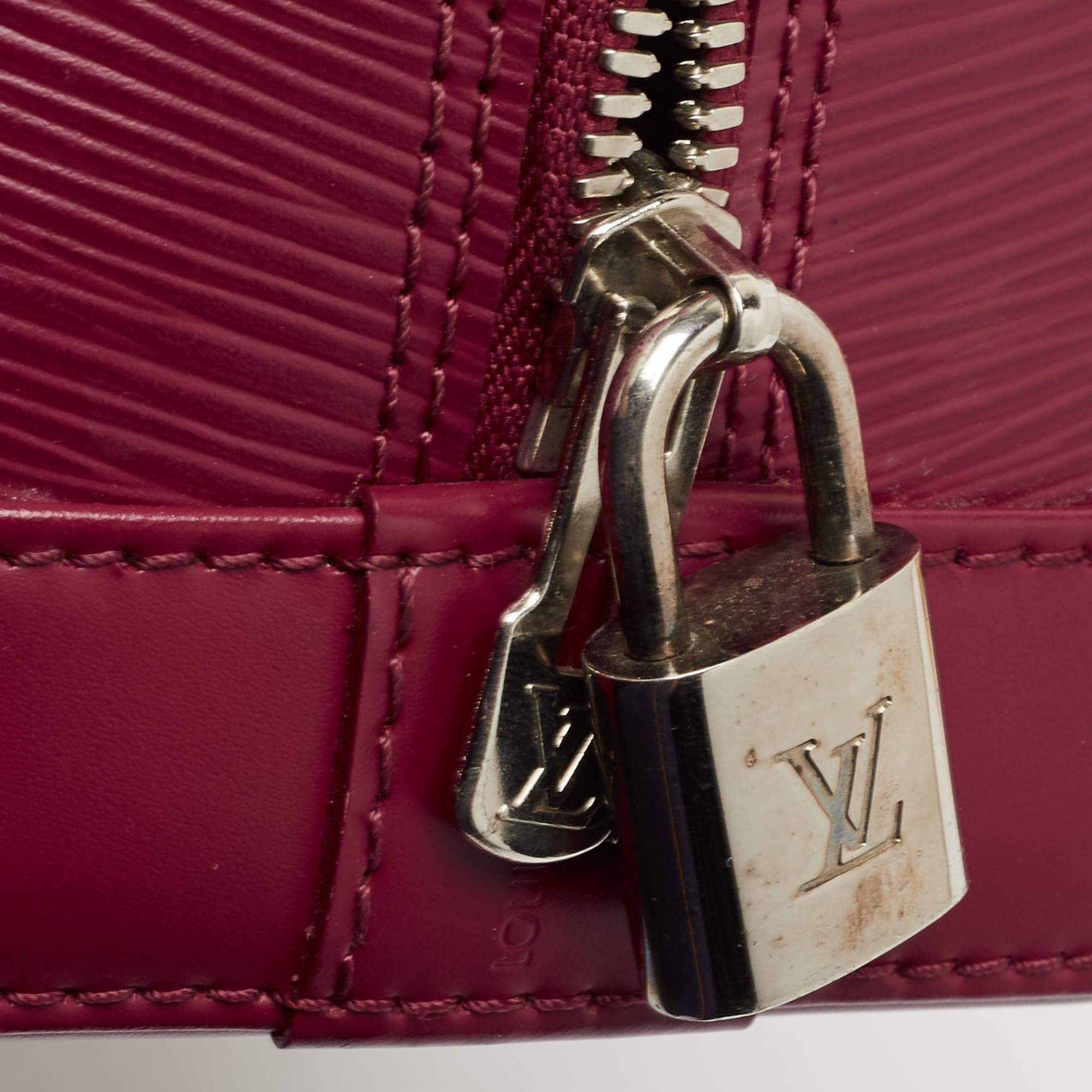 Louis Vuitton Fuchsia Epi Ledertasche Alma PM im Angebot 10
