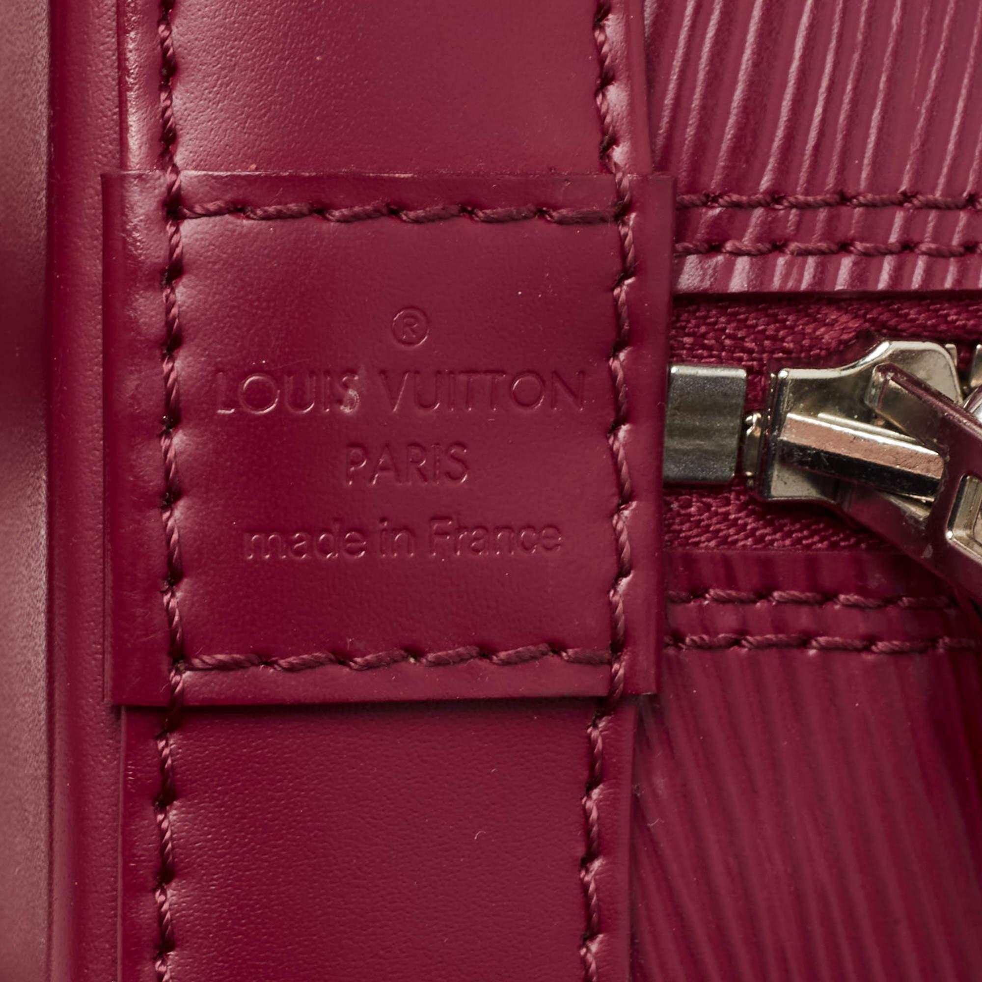 Louis Vuitton Fuchsia Epi Leather Alma PM Bag For Sale 11