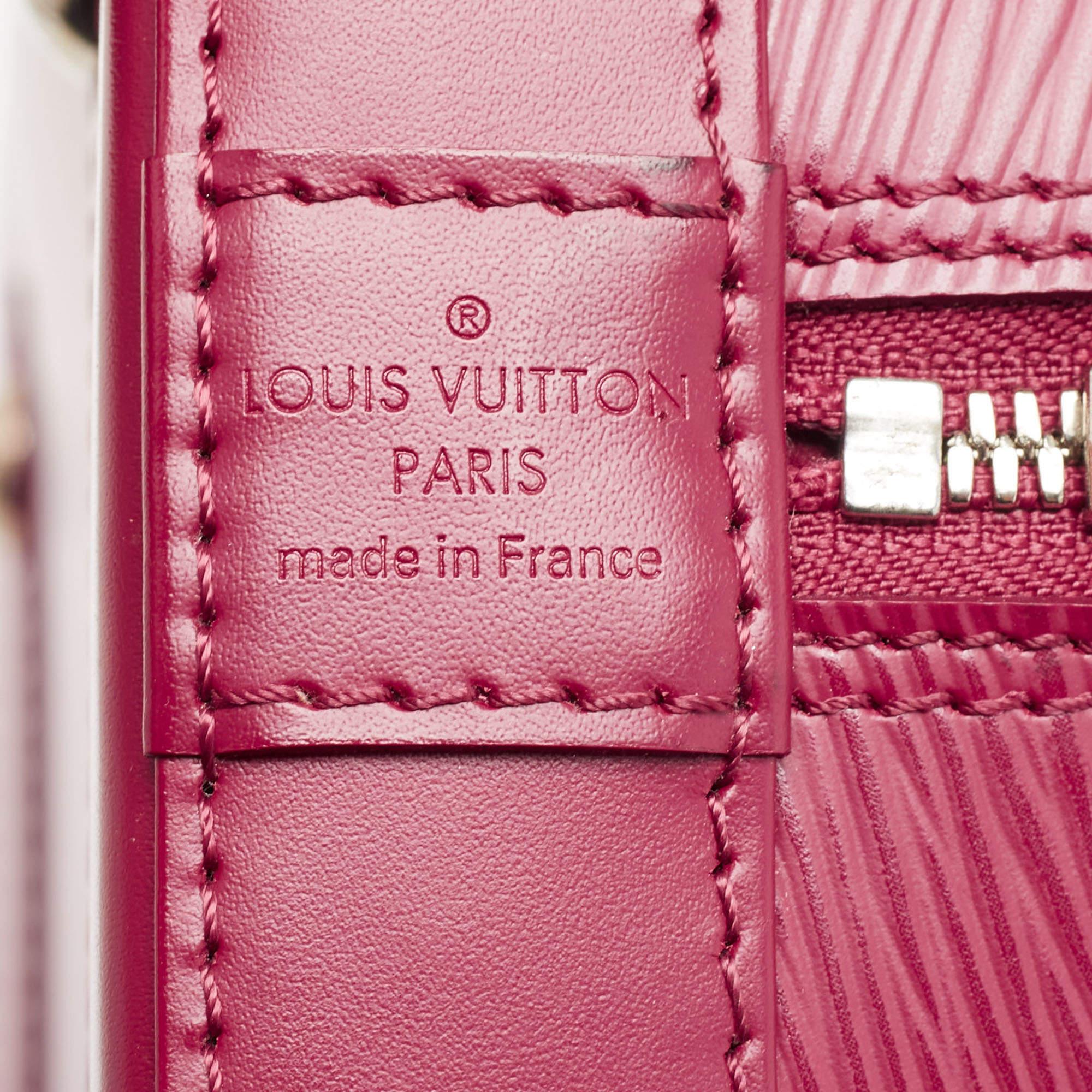 Louis Vuitton Fuchsia Epi Leather Alma PM Bag For Sale 1