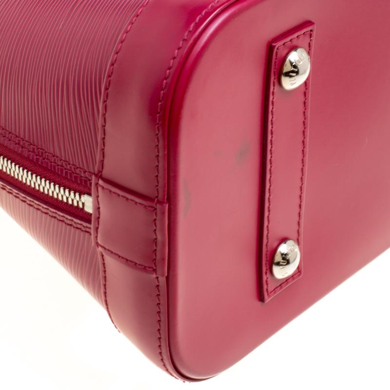Louis Vuitton Fuchsia Epi Leather Alma PM Bag 3