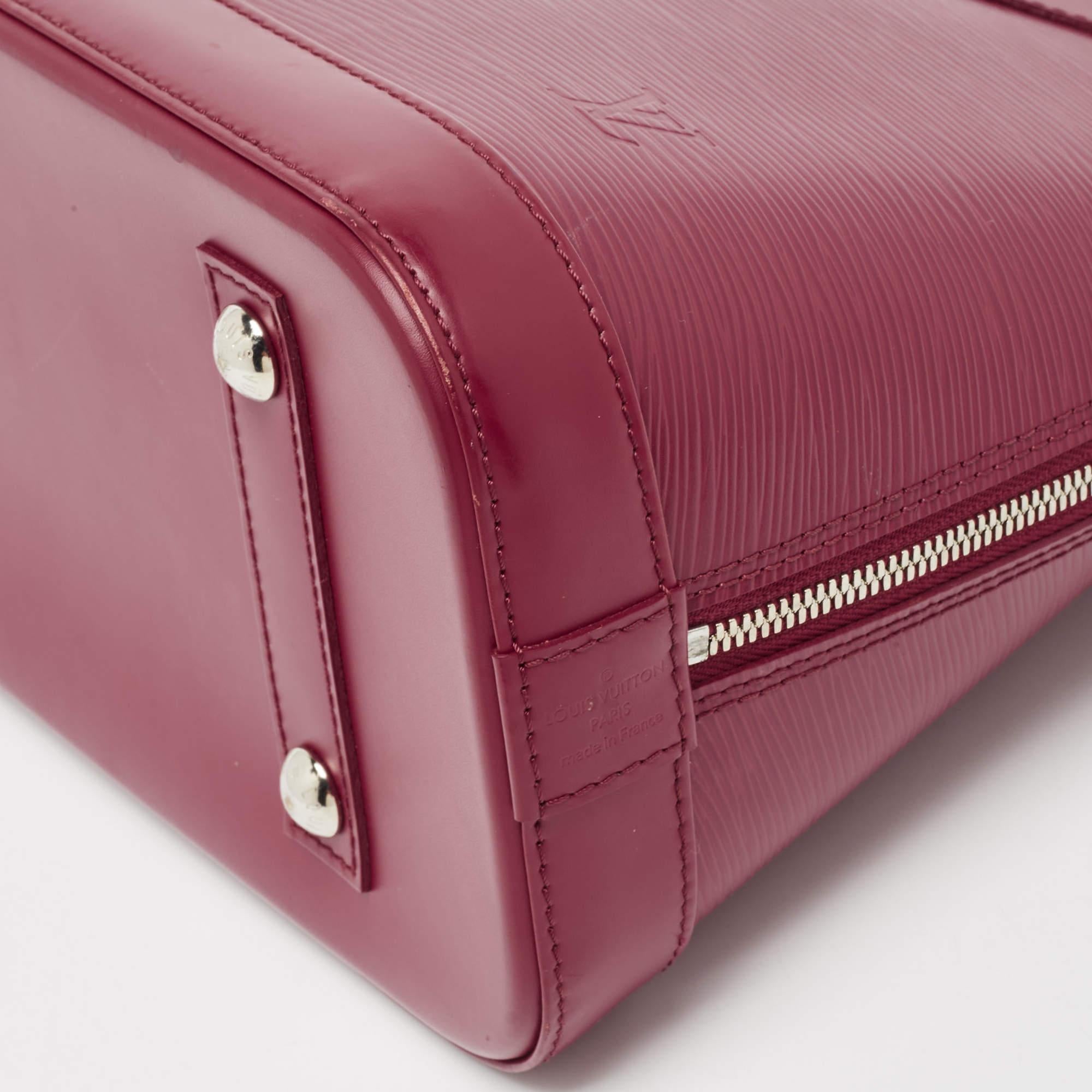 Louis Vuitton Fuchsia Epi Leather Alma PM Bag 4