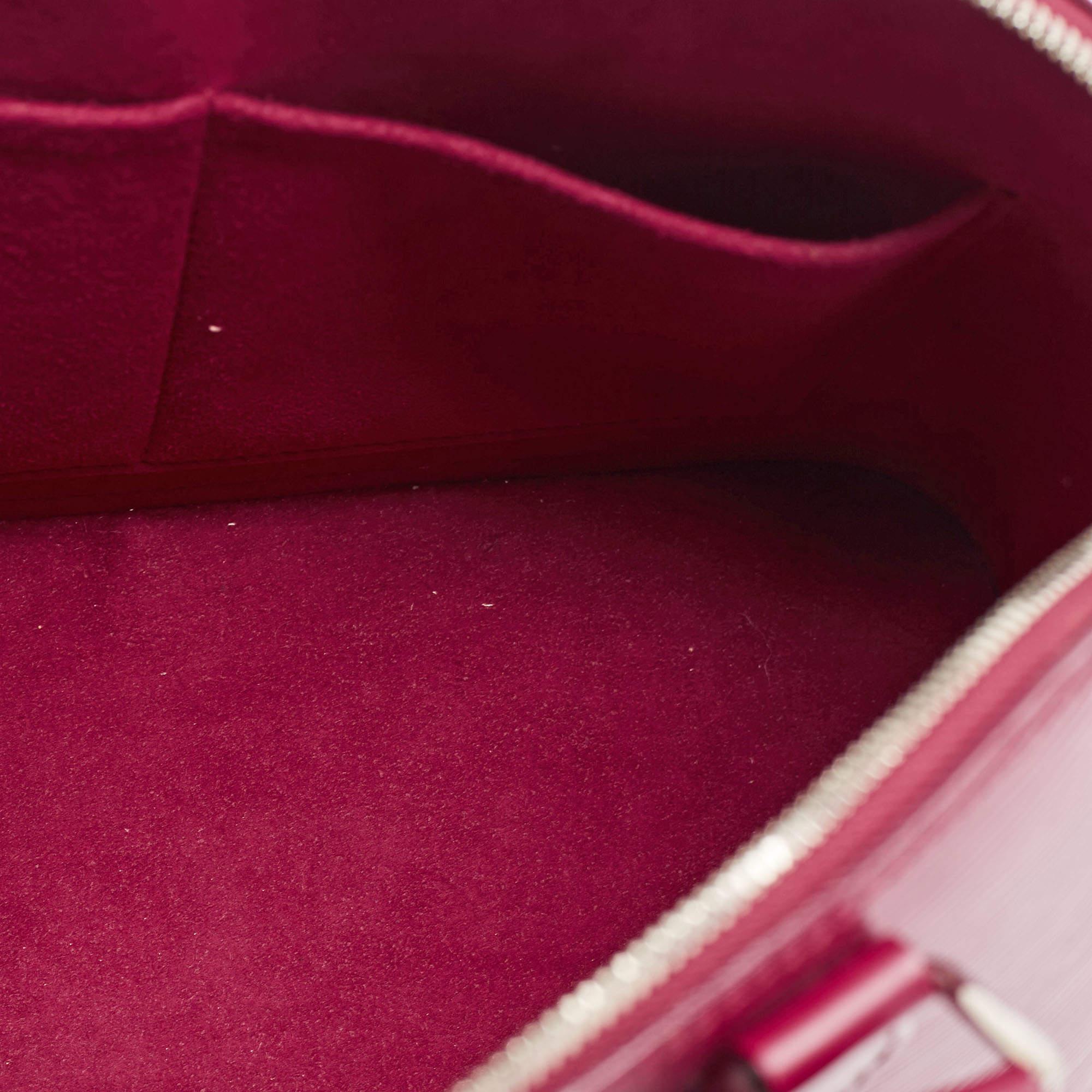 Louis Vuitton Fuchsia Epi Leather Alma PM Bag For Sale 4