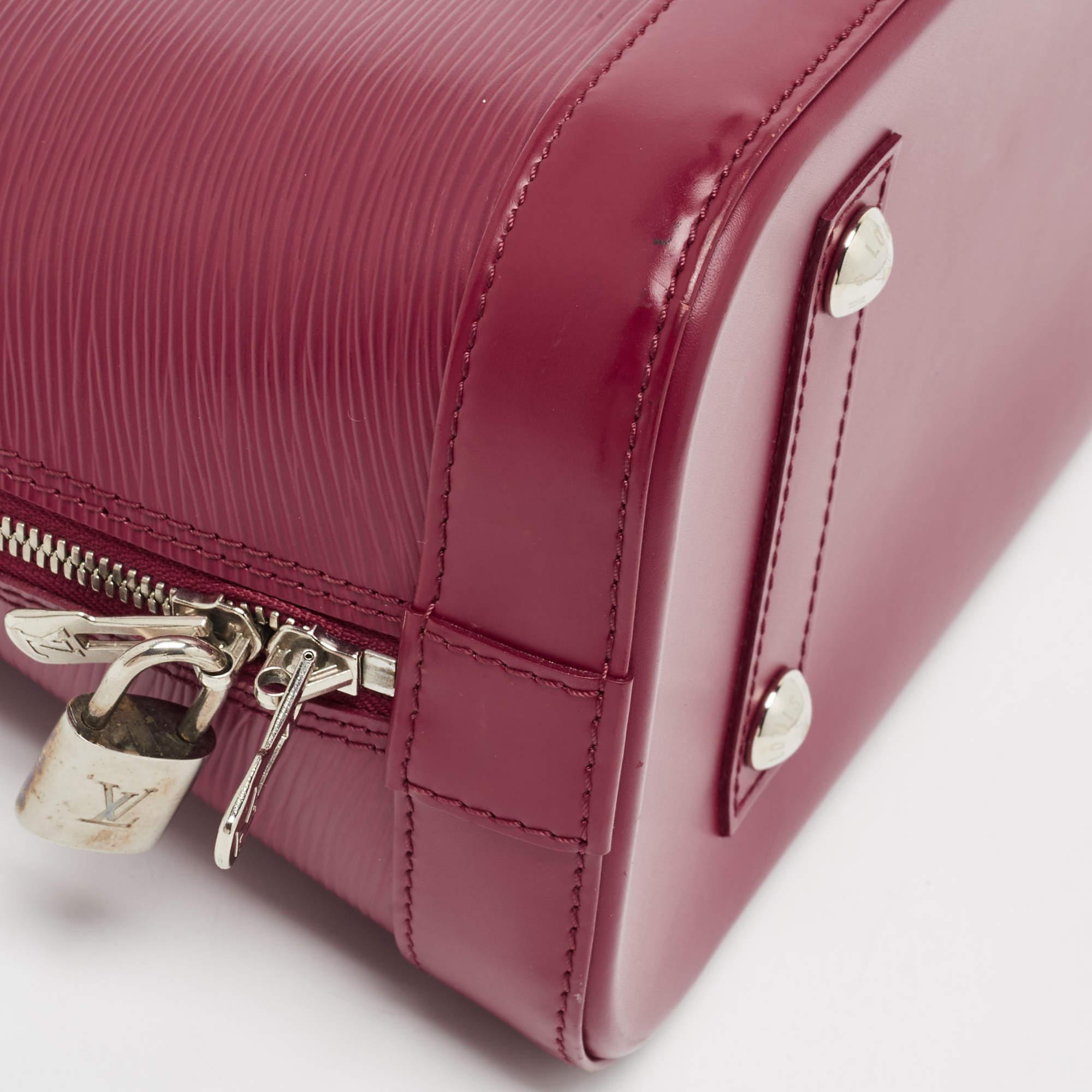 Louis Vuitton Fuchsia Epi Leather Alma PM Bag For Sale 5