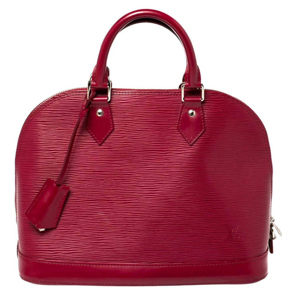 Louis Vuitton Fuchsia Epi Leder Alma PM Tasche