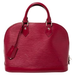 Louis Vuitton Fuchsia Epi Leather Alma PM Bag