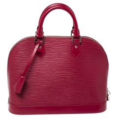 Louis Vuitton Fuchsia Epi Leather Alma PM Bag