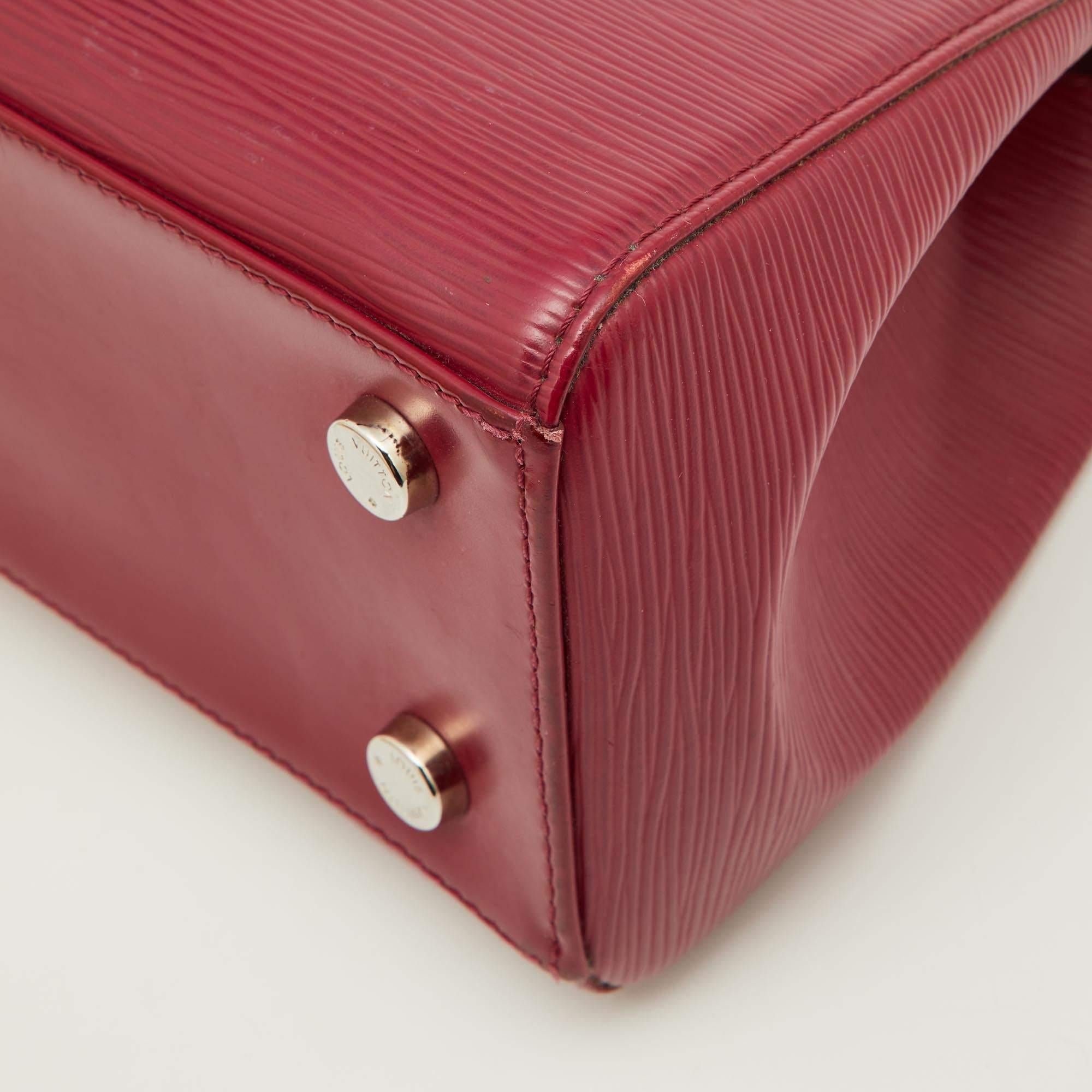 Louis Vuitton Fuchsia Epi Leather Brea MM Bag For Sale 5