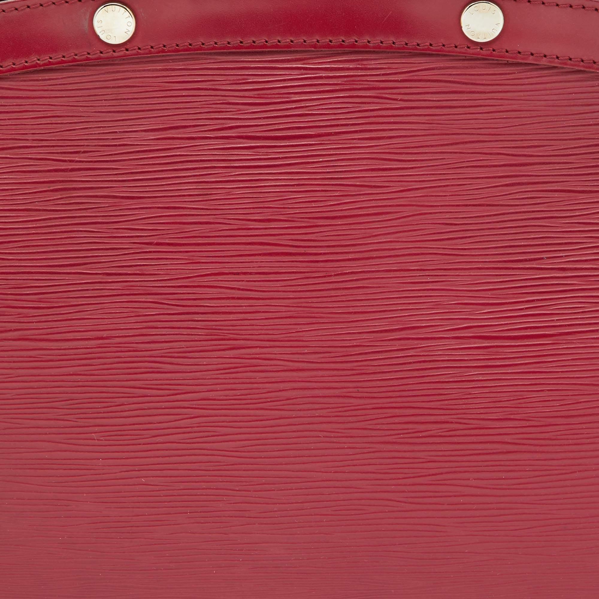 Louis Vuitton Fuchsia Epi Leather Brea MM Bag For Sale 7