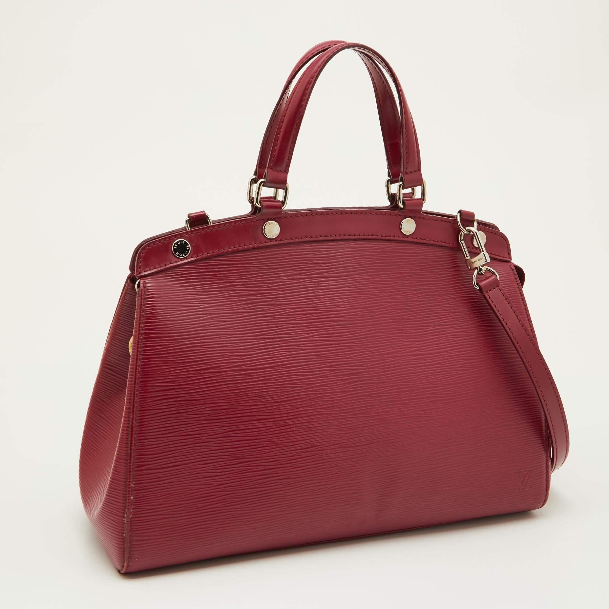Women's Louis Vuitton Fuchsia Epi Leather Brea MM Bag For Sale