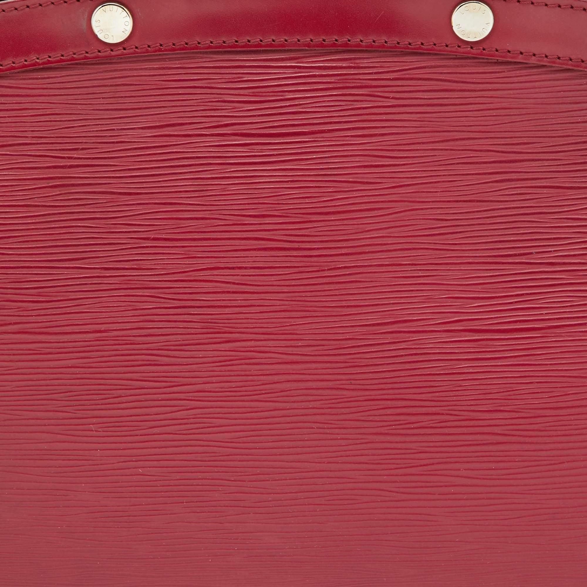 Louis Vuitton Fuchsia Epi Leather Brea MM Bag For Sale 4