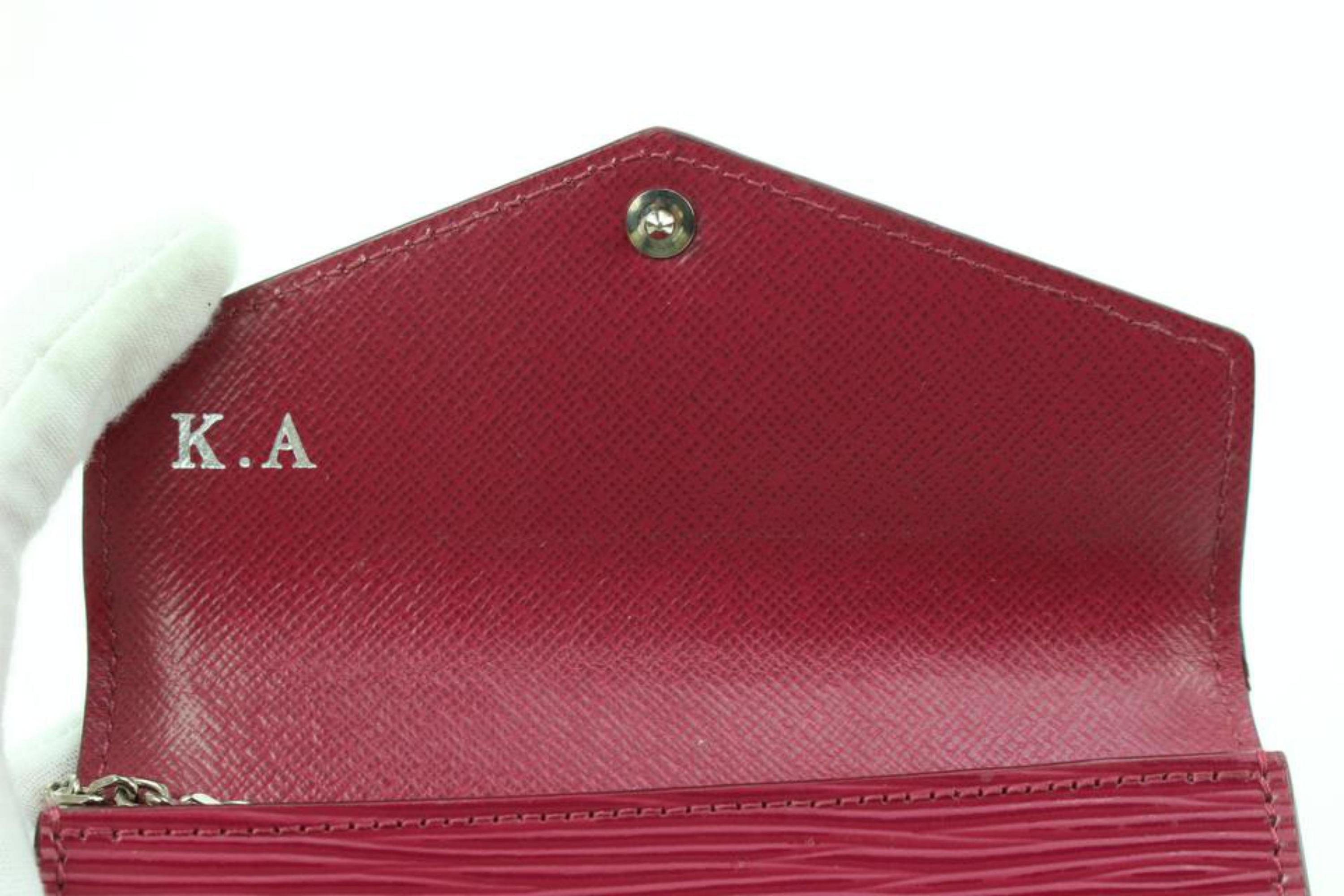 Louis Vuitton Fuchsia Epi Leather Clefs Rabat Key Pouch 55lk38s For Sale 1