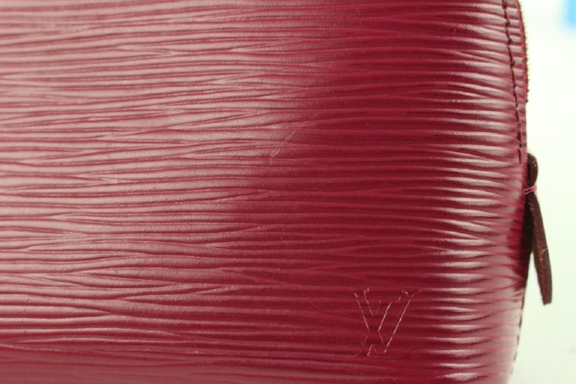 Louis Vuitton Fuchsia Epi Leather Cosmetic Pouch Demi Ronde 585lvs615  4