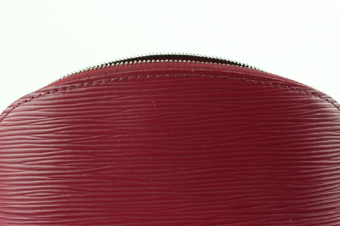 Louis Vuitton Fuchsia Epi Leather Cosmetic Pouch Demi Ronde 585lvs615  5