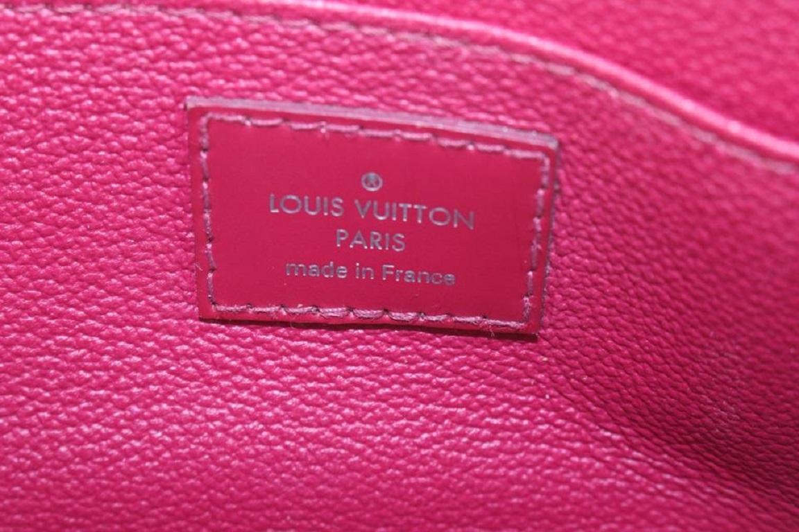 Pink Louis Vuitton Fuchsia Epi Leather Cosmetic Pouch Demi Ronde 585lvs615 