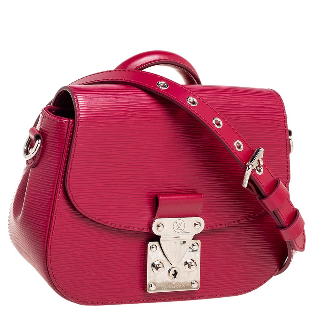 Red Louis Vuitton Fuchsia Epi Leather Eden PM Bag