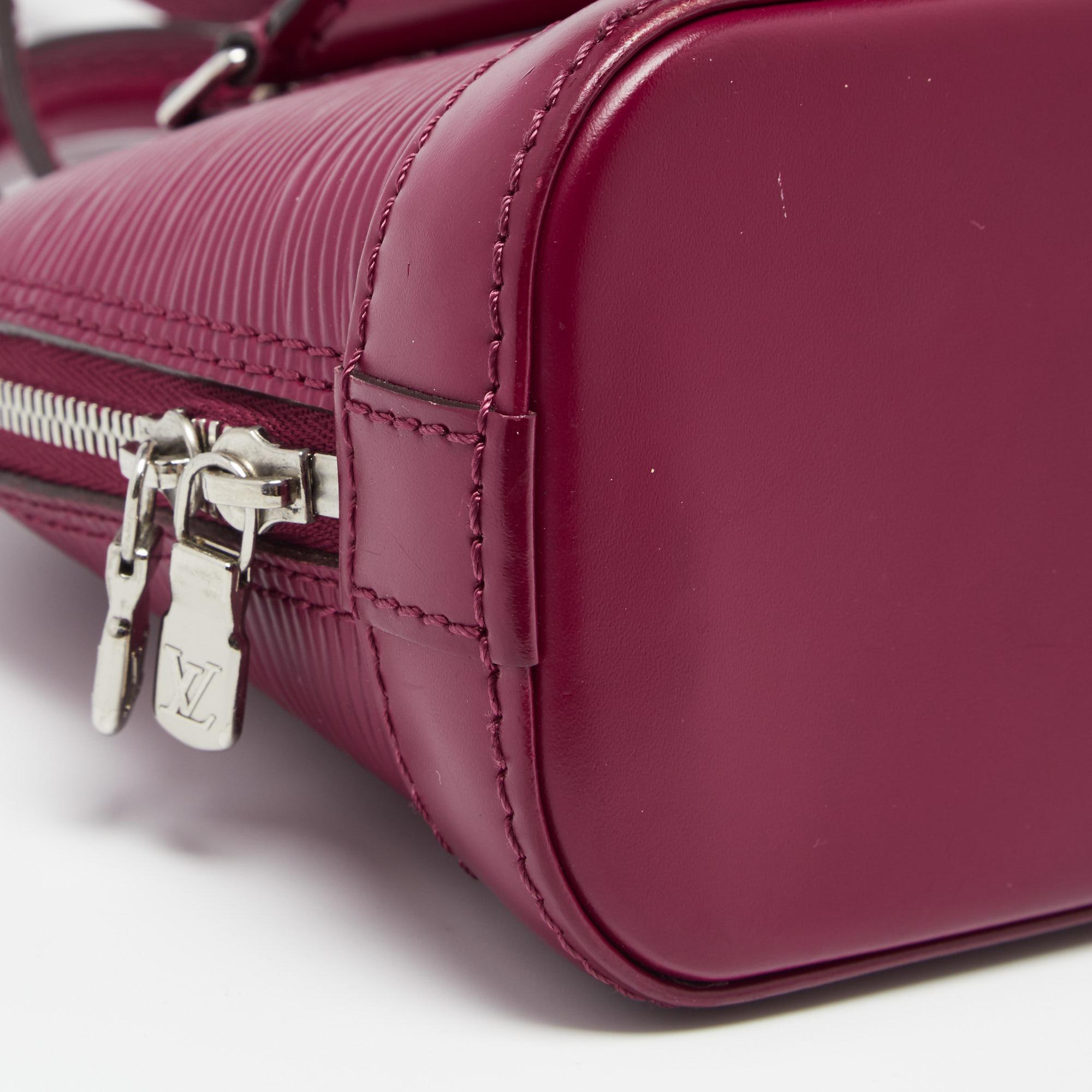 Louis Vuitton Fuchsia Epi Leather Nano Alma Bag 3