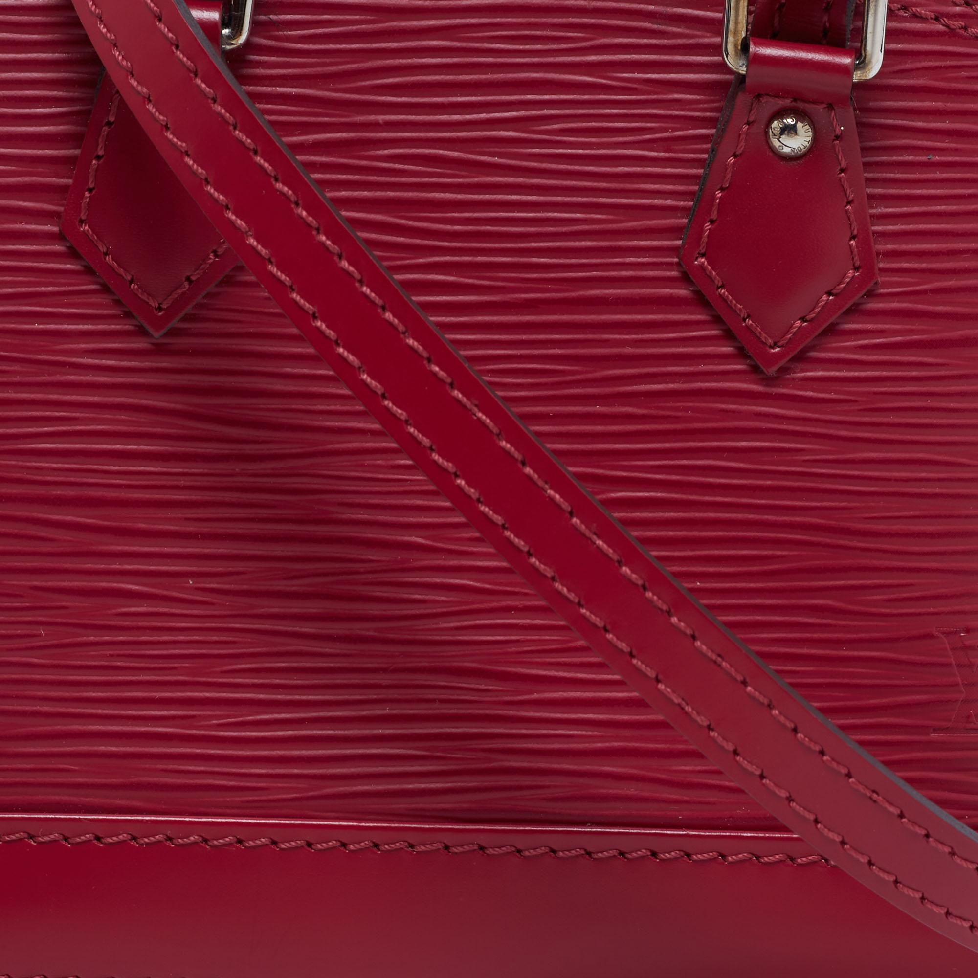 Louis Vuitton Fuchsia Epi Leather Nano Alma Bag 6