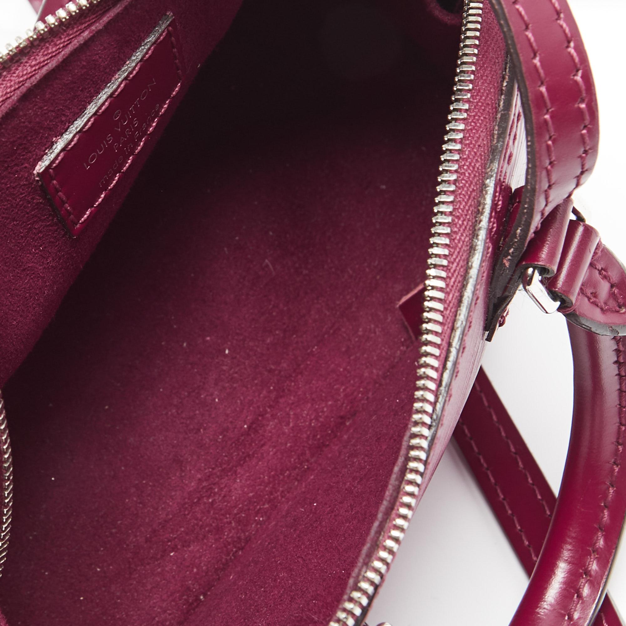 Louis Vuitton Fuchsia Epi Leather Nano Alma Bag 4
