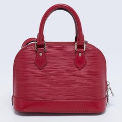 Louis Vuitton Fuchsia Epi Leather Nano Alma Bag