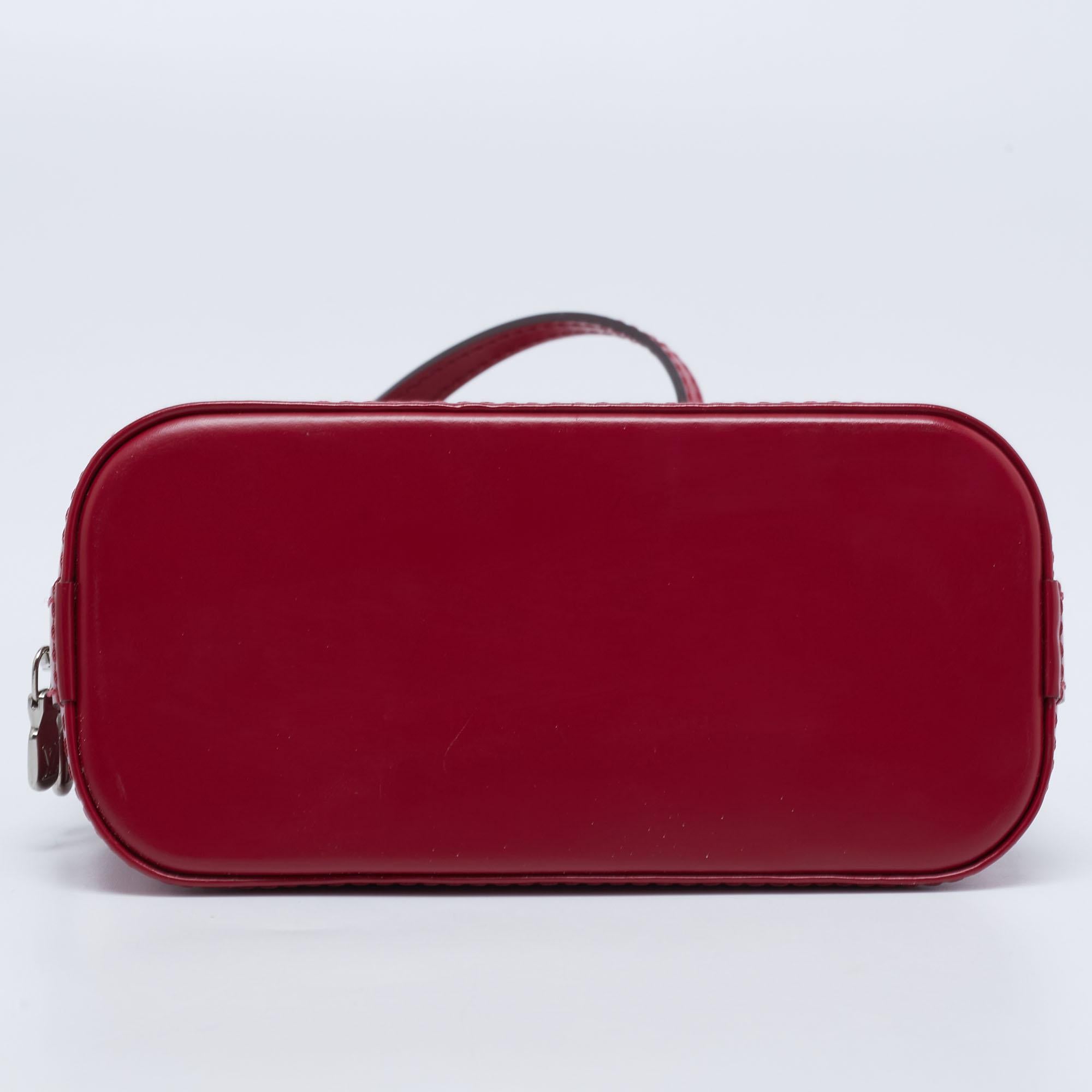Women's Louis Vuitton Fuchsia Epi Leather Nano Alma Bag