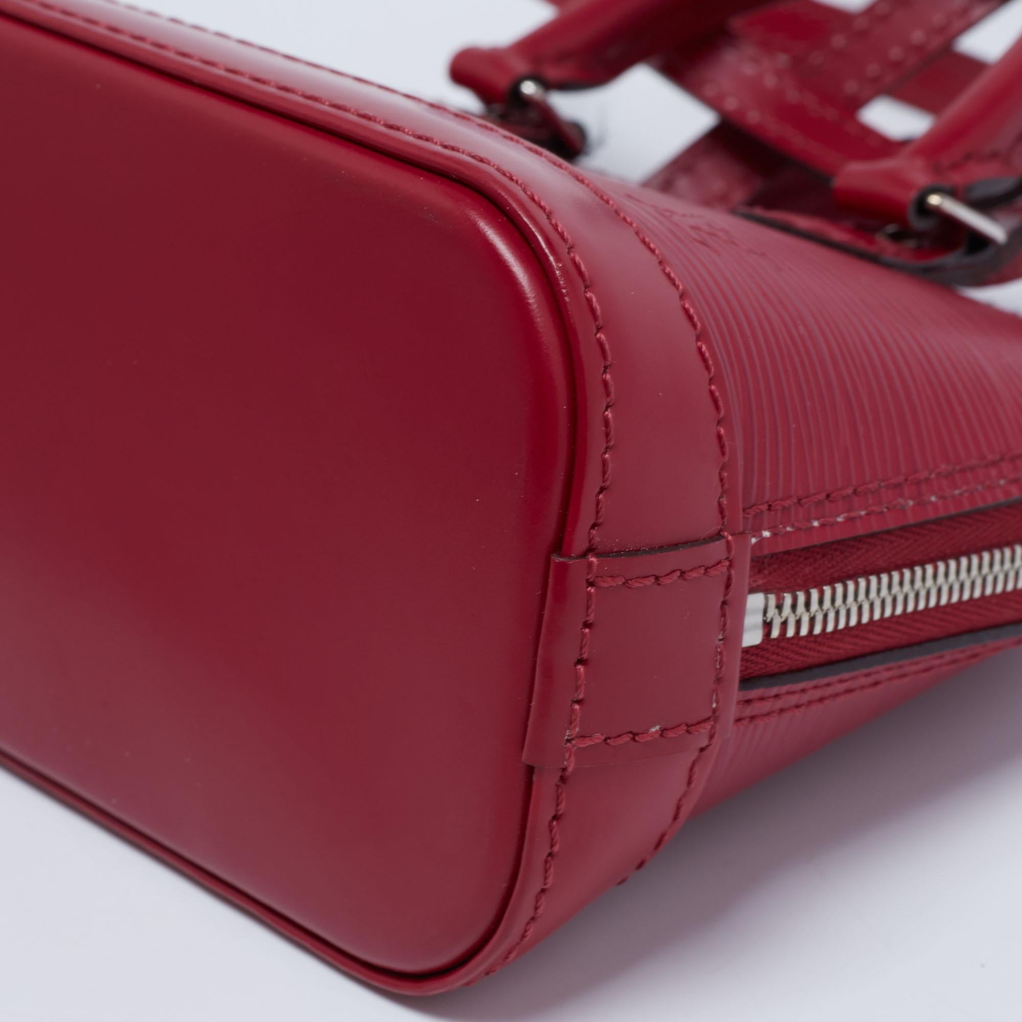 Louis Vuitton Fuchsia Epi Leather Nano Alma Bag 1