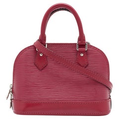 Louis Vuitton Fuchsia Epi Leather Nano Alma Bag