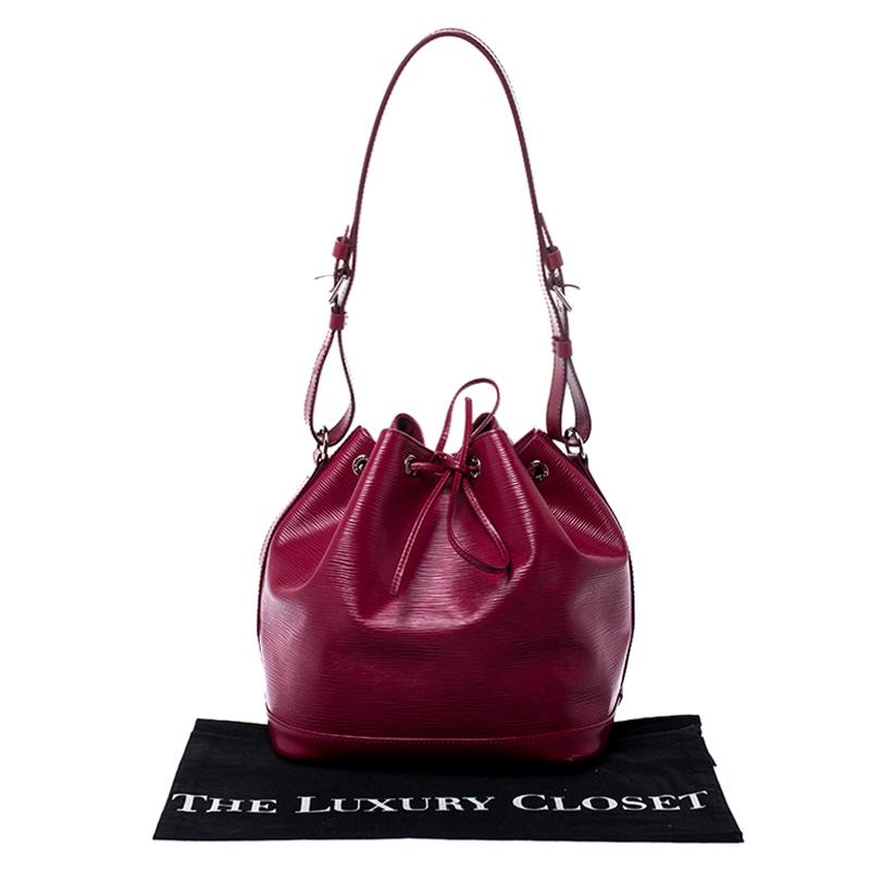 Louis Vuitton Fuchsia Epi Leather Petit Noe Bag 6