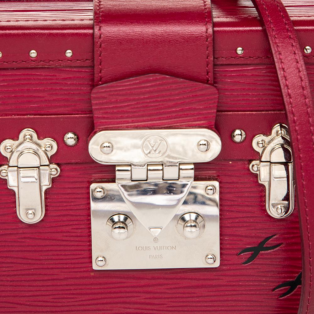 Louis Vuitton Fuchsia Epi Leather Petite Malle Bag 5