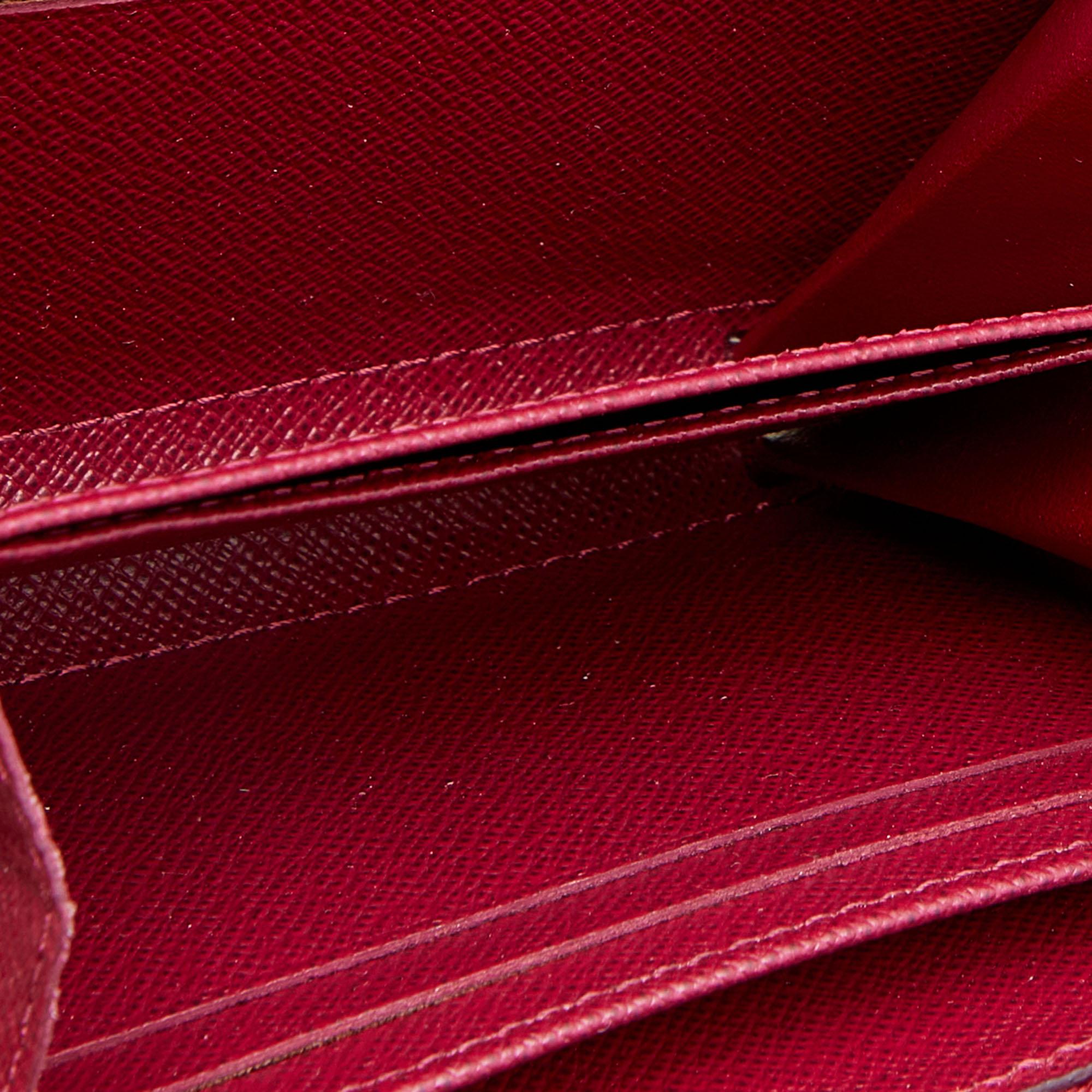Red Louis Vuitton Fuchsia Epi Leather Zippy Coin Purse