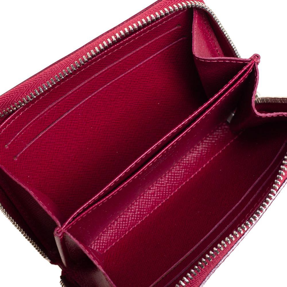 Red Louis Vuitton Fuchsia Epi Leather Zippy Coin Purse