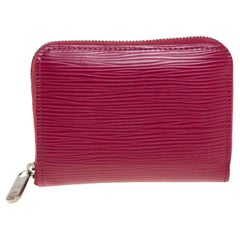 Louis Vuitton Fuchsia Epi Leather Zippy Coin Purse